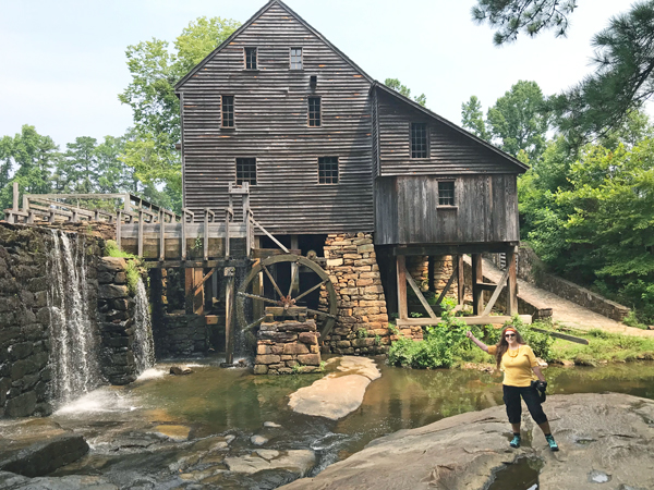 Karen Duquette at the Historic Yates Grist Mill